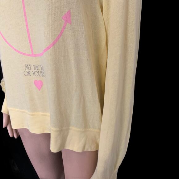 NEW Wildfox My Yacht or Yours Summer Sailing Sweater L - Picture 8 of 11